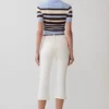 Mary Denim Capris – White Mary Denim Capris – White