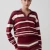 Philly Stripe Long Sleeve Knit Jumper – Burgundy/Cream Philly Stripe Long Sleeve Knit Jumper – Burgundy/Cream