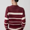 Philly Stripe Long Sleeve Knit Jumper – Burgundy/Cream Philly Stripe Long Sleeve Knit Jumper – Burgundy/Cream