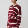 Philly Stripe Long Sleeve Knit Jumper – Burgundy/Cream Philly Stripe Long Sleeve Knit Jumper – Burgundy/Cream