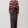 Philly Stripe Long Sleeve Knit Jumper – Burgundy/Cream Philly Stripe Long Sleeve Knit Jumper – Burgundy/Cream