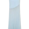 Portia Scuba And Mesh Maxi Skirt – Pale Blue Portia Scuba And Mesh Maxi Skirt – Pale Blue