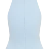 Portia Scuba Sleeveless Top – Pale Blue