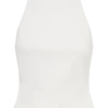 Portia Scuba Sleeveless Top – White Portia Scuba Sleeveless Top – White