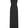 Quincy Halter Maxi Dress With Hardware – Black