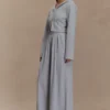 Aspen Gathered Wide Leg Jogger – Light Grey Marle Aspen Gathered Wide Leg Jogger – Light Grey Marle
