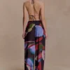 Rachel Chiffon Straight Leg Pants – Multi Fluid Reverie Print Rachel Chiffon Straight Leg Pants – Multi Fluid Reverie Print