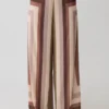 Rachel Chiffon Straight Leg Pants – Multi Stripe Rachel Chiffon Straight Leg Pants – Multi Stripe