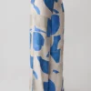 Rachel Satin Straight Leg Pants – Blue Geo Tile Print Rachel Satin Straight Leg Pants – Blue Geo Tile Print