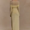 Rafaella Slinky And Mesh Maxi Dress – Lemon Rafaella Slinky And Mesh Maxi Dress – Lemon