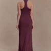 Ramona Modal Maxi Dress With Hardware – Mahogany Ramona Modal Maxi Dress With Hardware – Mahogany