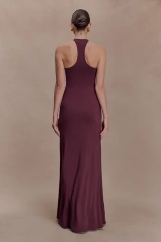 Ramona Modal Maxi Dress With Hardware – Mahogany