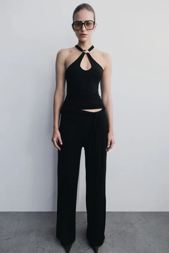 Ramona Modal Straight Leg Pant – Black Ramona Modal Straight Leg Pant – Black