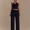 Ramona Modal Straight Leg Pant – Black Ramona Modal Straight Leg Pant – Black