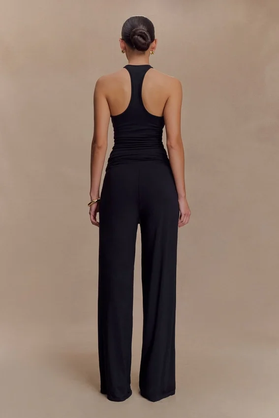 Ramona Modal Straight Leg Pant – Black Ramona Modal Straight Leg Pant – Black