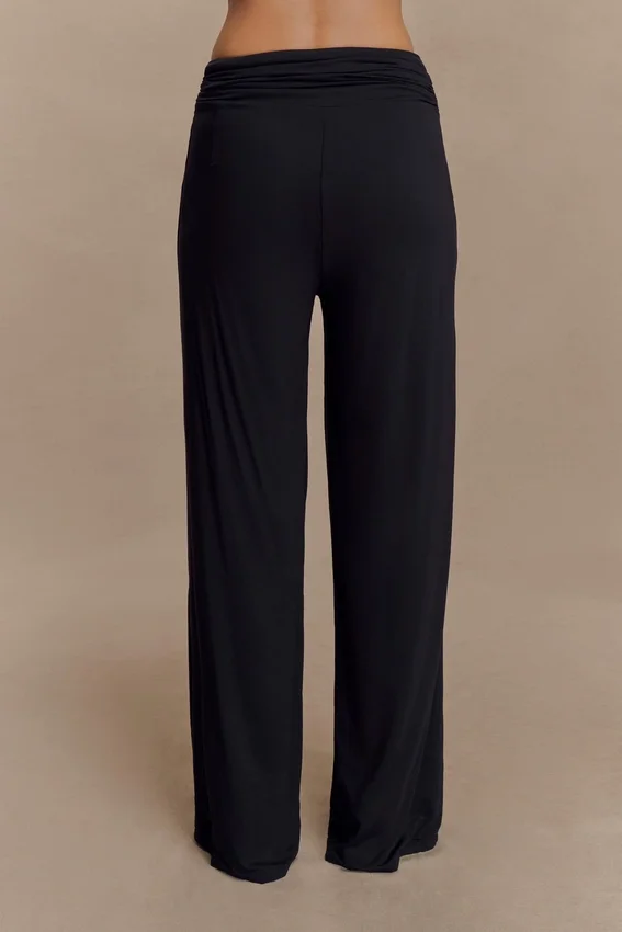Ramona Modal Straight Leg Pant – Black Ramona Modal Straight Leg Pant – Black
