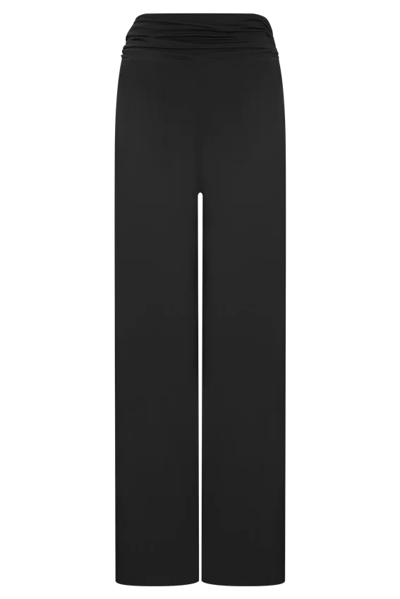 Ramona Modal Straight Leg Pant – Black Ramona Modal Straight Leg Pant – Black