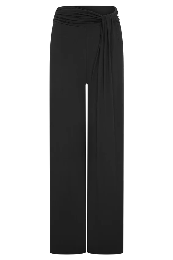 Ramona Modal Straight Leg Pant – Black Ramona Modal Straight Leg Pant – Black