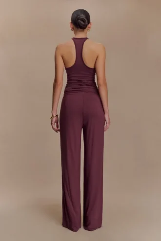 Ramona Modal Straight Leg Pant – Mahogany