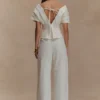 Rayne Off Shoulder Denim Top – White Rayne Off Shoulder Denim Top – White