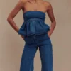 Rayne Wide Leg Denim Jeans – 90’S Blue