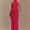 Reece Halter Knit Maxi Dress – Dragonfruit