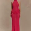 Reece Halter Knit Maxi Dress – Dragonfruit