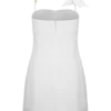 Reyes Cotton Floral Mini Dress – White