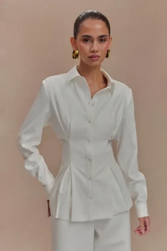 Rhia Oversized Shirt – White