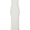 Rinna Satin Halter Maxi Dress – Ivory