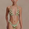 Robyn Beaded Triangle Bikini Top – Sage Robyn Beaded Triangle Bikini Top – Sage