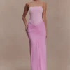 Roisin Slinky Maxi Dress – Powder Pink Roisin Slinky Maxi Dress – Powder Pink