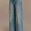 Romi Mid Rise Wide Leg Jeans – Faded Mid Blue Romi Mid Rise Wide Leg Jeans – Faded Mid Blue