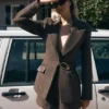 Romy Structured Blazer With Hardware – Herringbone
