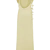 Rosalie Floral Chiffon Maxi Dress – Pastel Lemon Rosalie Floral Chiffon Maxi Dress – Pastel Lemon