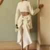 Rosanna Suiting Bow Mini Dress – Ivory Rosanna Suiting Bow Mini Dress – Ivory