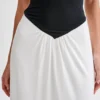 Ruby Strapless Slinky Maxi Dress – Black/White Ruby Strapless Slinky Maxi Dress – Black/White