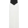 Ruby Strapless Slinky Maxi Dress – Black/White Ruby Strapless Slinky Maxi Dress – Black/White