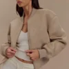 Rudy Suede Bomber Jacket – Sand Rudy Suede Bomber Jacket – Sand
