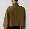 Rue Funnel Neck Bomber Jacket – Khaki Rue Funnel Neck Bomber Jacket – Khaki