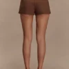 Sally Faux Suede Short – Milk Chocolate Sally Faux Suede Short – Milk Chocolate