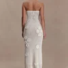 Samantha Crochet Midi Dress With Flowers – Ivory Samantha Crochet Midi Dress With Flowers – Ivory