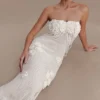 Samantha Crochet Midi Dress With Flowers – Ivory Samantha Crochet Midi Dress With Flowers – Ivory