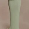 Samira Knit Wired Maxi Skirt – Pastel Green