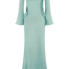 Sandrine Lurex Knit Maxi Dress – Aqua Sandrine Lurex Knit Maxi Dress – Aqua
