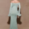 Sandrine Lurex Knit Maxi Dress – Aqua Sandrine Lurex Knit Maxi Dress – Aqua