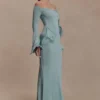 Sandrine Lurex Knit Maxi Dress – Aqua Sandrine Lurex Knit Maxi Dress – Aqua
