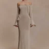 Sandrine Lurex Knit Maxi Dress – Gold Sandrine Lurex Knit Maxi Dress – Gold
