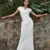 Saphira Shirt Corset Maxi Dress – White