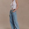 Scout Sleeveless Linen Shirt – White